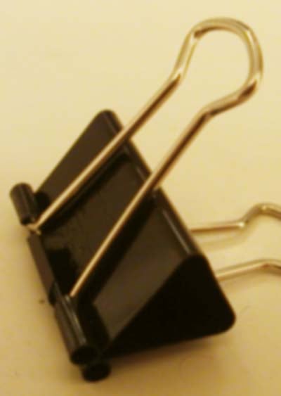 Binder clip.