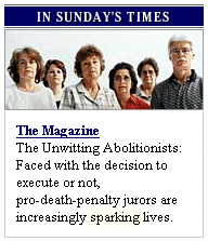 A detail from the New York Times home page for 03 July 03; see letter below for details.