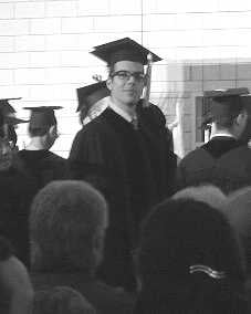 Man in doctoral robes at Carnegie Mellon University