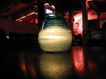 Candle at Between the Bridges Pub, Brooklyn