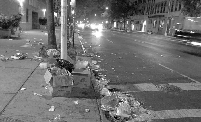 Trash after the Atlantic Antic