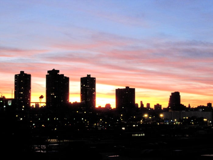 Manhattan at the top