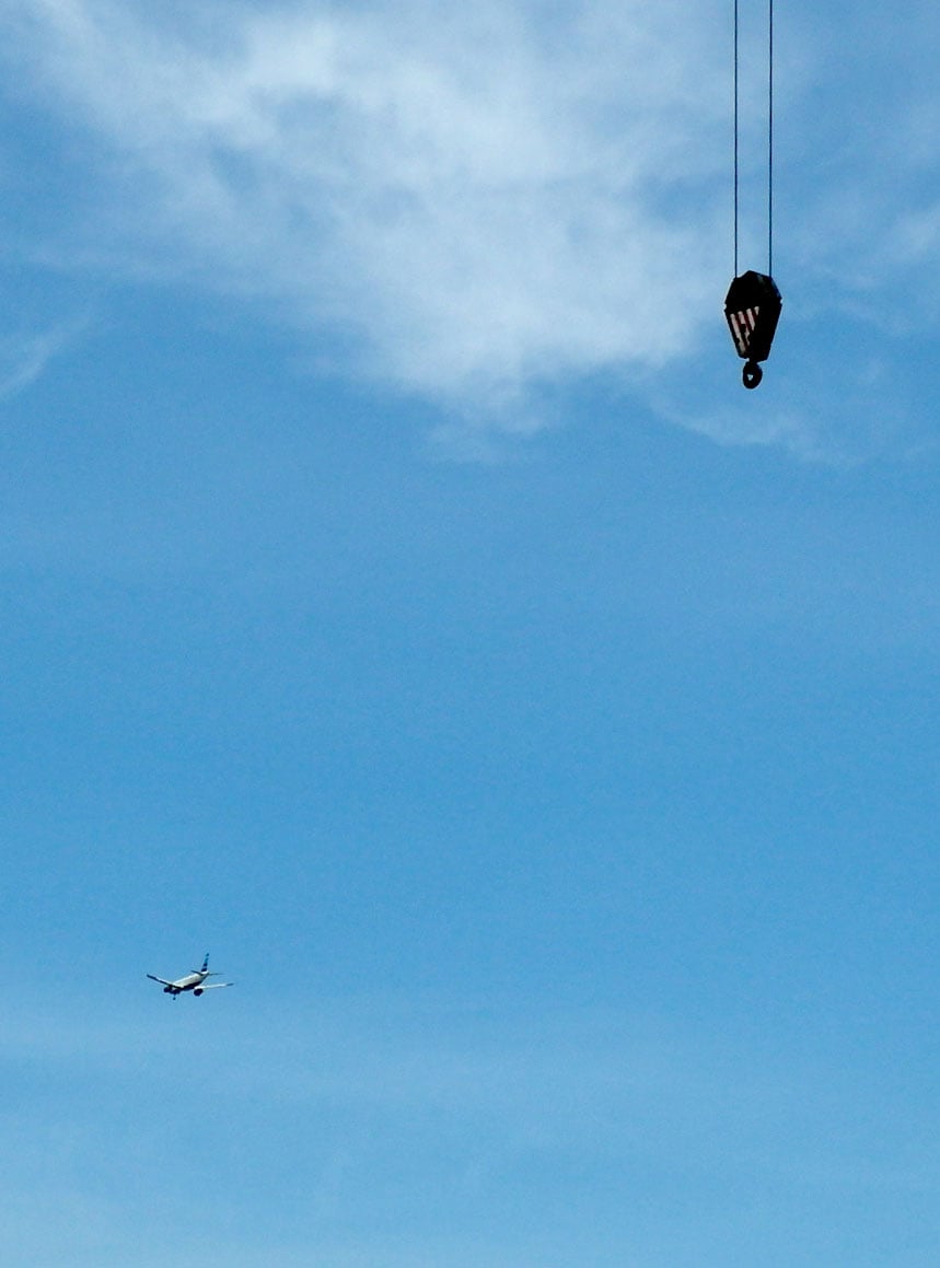Skyhook, near JFK airport. There was a horse in the picture but it is cropped out.