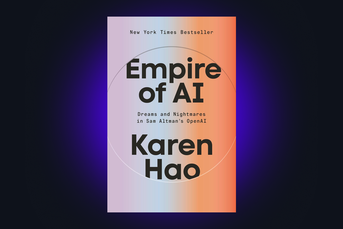Image of the book cover for Empire of AI.